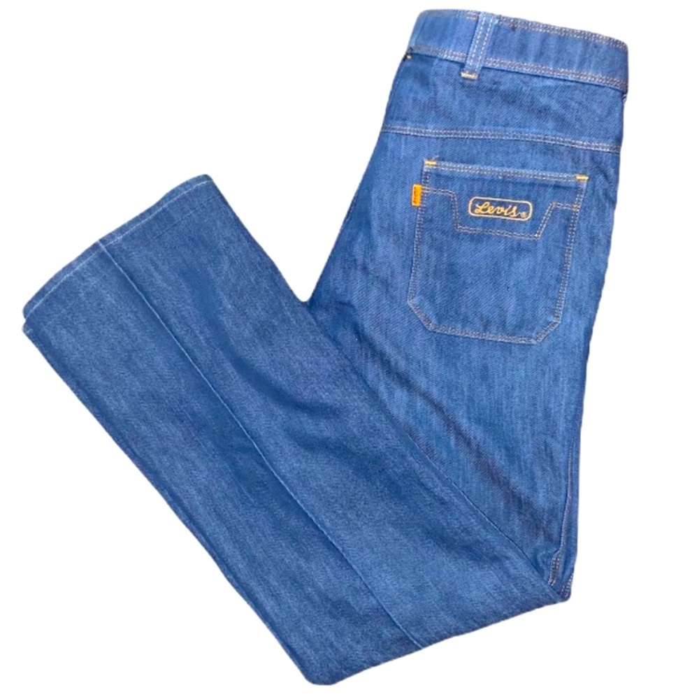 Vintage Deadstock 70’s Orange Tab Levis Action Slack Jeans